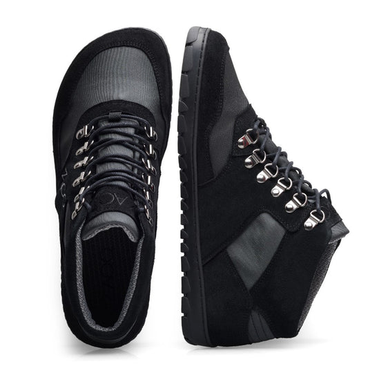 HIQE Mid Black Waterproof - ZAQQ Barfußschuhe