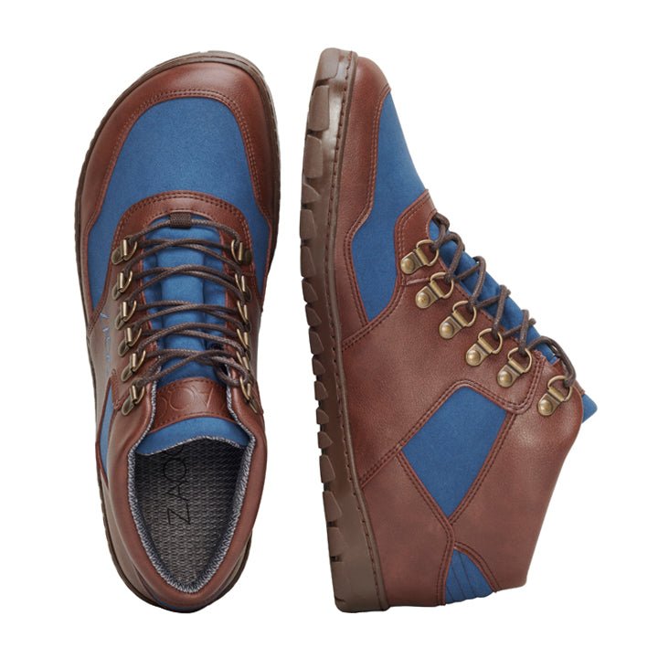 HIQE Mid Vegan Blue Waterproof - ZAQQ Barfußschuhe