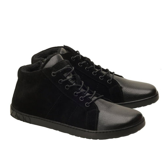 OMSQ Mid Winter Black - ZAQQ Barfußschuhe